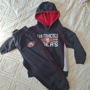 SF 49ers sweatshirt set 24months